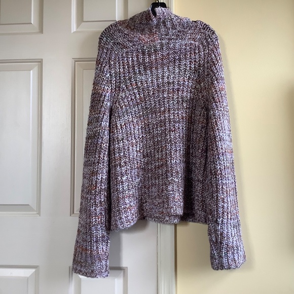 Rag & Bone Wool Blend Marled Funnel Neck Sweater Multicolor SZ L - Picture 4 of 16